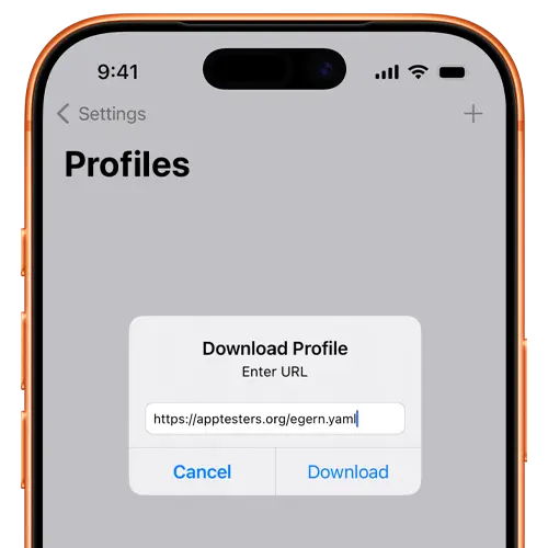 Download configuration in Egern